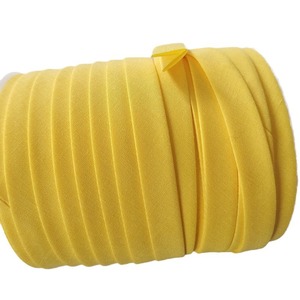 Ruban biais en polyester-coton de qualité supérieure, 1,2 cm, pliage en <span class=keywords><strong>4</strong></span>, sans repassage, accessoires de couture, bordure, 55y/rouleau, fourni par l'usine - Product Image 5