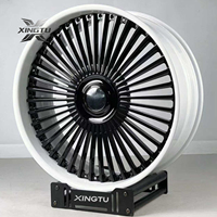 Jantes forgées sur mesure XINGTU en 2 parties, JWL VIA 20 21 22 23 24 26 pouces, 5*120 5*114.3, pour Range Rover Cadillac, jantes en alliage noir