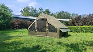 Tenda da <span class=keywords><strong>Glamping</strong></span> di Lusso Portatile da 6,3 Metri Quadrati Impermeabile in Cotone TC Oxford Tettoia Gonfiabile da Campeggio per 3-4 Persone all'Aperto - Product Image 2