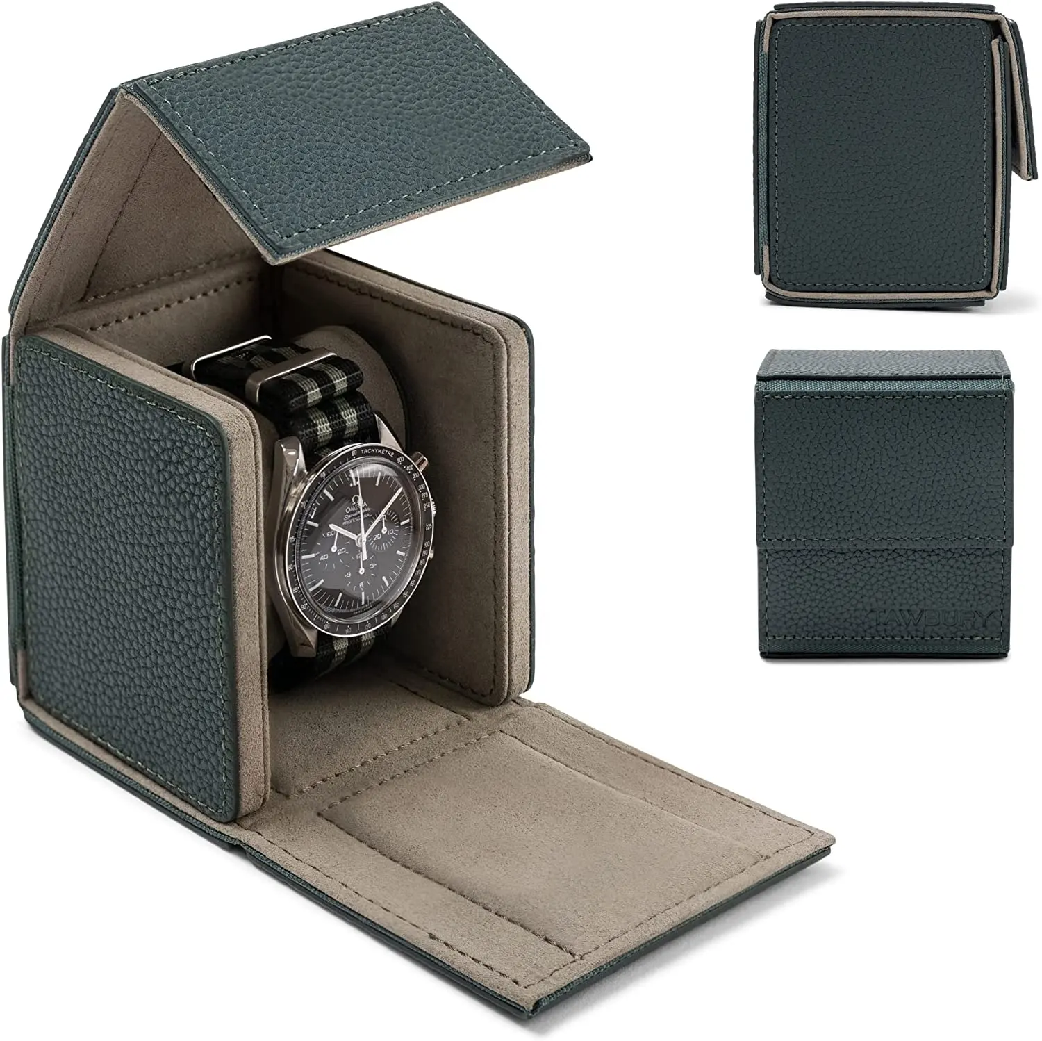 New Handmade 1 Slot Watch Case Travel Men Single Watch Box Portable Leather Watch Roll Travel Case