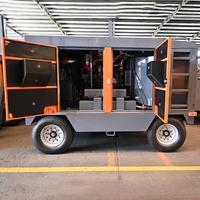 Compresseur d'air portable haute pression lubrifié au diesel 226SCYT-18-22 avec moteur pour plateformes de forage de puits d'eau minières