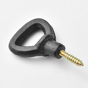 Ouvre-bouteille en fonte noire à fixation murale, poignée robuste pour ouvrir les bouteilles de bière et les boissons - Product Image 3