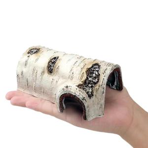 Aanpasbare Reptielen Rotsvissen Aquarium Landschap Hars Simuleren Schors Gaten (L) Aquarium Klimmen Huisdieren Verbergen Grotten Voor Schildpad - Product Image 2
