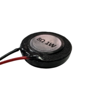 Haut-parleur klaxon 20Mm 8 Ohm 1W Micro haut-parleur magnétique intérieur en plastique petit rond Composants acoustiques avec fil