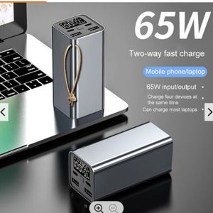 พาวเวอร์แบงค์แบบพกพา ชาร์จเร็ว 65W พร้อมหน้าจอดิจิตอล รองรับการสั่งทำโลโก้เอง ความจุ 20000mah 4000mah สำหรับแล็ปท็อปและโทรศัพท์มือถือ ช่องเสียบ USB C - Product Image 2