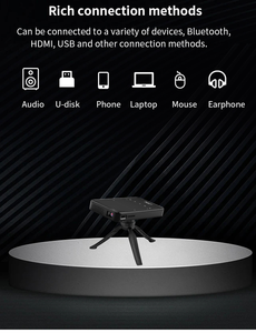 โปรเจคเตอร์ขนาดเล็ก4K 3D แอนดรอยด์ Wi-Fi และบลูทูธสำหรับสุดยอดประสบการณ์โฮมเธียเตอร์ HDMI และ USB - Product Image 4