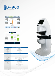 Medidor de lente Digital, instrumento óptico, focimetro, Monitor de Color verdadero de <span class=keywords><strong>3</strong></span>,5 pulgadas, <span class=keywords><strong>D</strong></span>-900, automático, precio al por mayor - Product Image 5