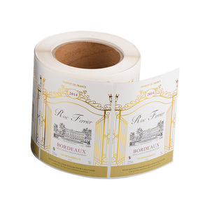 Texture <span class=keywords><strong>de</strong></span> marquage à chaud d'étiquette <span class=keywords><strong>de</strong></span> <span class=keywords><strong>vin</strong></span> d'estampage <span class=keywords><strong>de</strong></span> feuille d'or <span class=keywords><strong>personnalisée</strong></span> pour des bouteilles pour le <span class=keywords><strong>vin</strong></span> bière et boissons d'énergie - Product Image 5