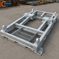 Plataforma Base Transportadora Soldada de Grado Alimenticio con Acabado Pulido SS304/316L, Cumple con ISO 9001 para Líneas de Procesamiento de Alimentos