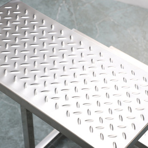 Customized thickened all-stainless steel footstool, suitable for home and outdoor use, non-slip <b>steps</b>, footstools, and hospital - Product Image 2