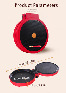 2026 Trending Electric Multifunctional Crepe <b>Pancake</b> Maker 1200W Die Casting Aluminum Double Sided Non Stick Pizza Pan - Product Image 4