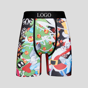 <span class=keywords><strong>Boxer</strong></span> da <span class=keywords><strong>uomo</strong></span> all'ingrosso con stampa in poliestere di media altezza, traspirante, senza cuciture, biancheria intima personalizzabile, in tessuto a maglia, <span class=keywords><strong>XL</strong></span> 4XL - Product Image 6