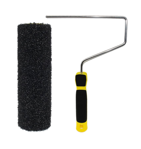 Rodillo de nailon engrosado de 9 pulgadas para aplicación de masilla, herramienta de recubrimiento de paredes con textura de cristal de carbono para pintura artística y estampado. - Product Image 1