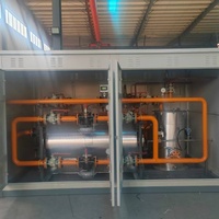 Skid de régulation de pression de gaz naturel à haute précision à trois étages en acier au carbone pour station GNC/GNL, directement de l'usine