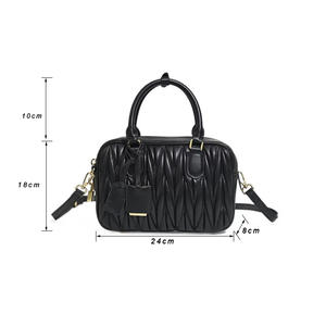 Nouveau Sac à Main Plissé en Peau de Mouton Tendance pour Femme, Sac Boston de Luxe Niche, Sac Bandoulière Populaire - Product Image 6
