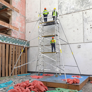 Ponteggio in alluminio per scale, scala combinata mobile in alluminio, torre di ponteggio telescopica multifunzionale <span class=keywords><strong>con</strong></span> sollevatore - Product Image 5