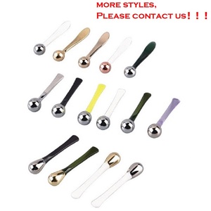 New Vàng vẻ đẹp chăm sóc da mặt Kem mắt Scoop chống nhăn massage mini Eye Spoon Acrylic Facial mỹ phẩm Silicone thìa - Product Image 6