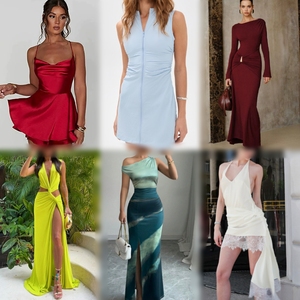 2025 Damesmode Jurken van hoge kwaliteit, casual, lage prijs, bulk, gemengde willekeurige verzending - Product Image 1