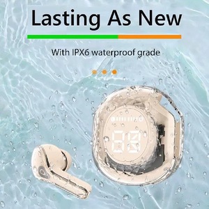 2023 New Crystal Earbuds air39 minh bạch Earbuds TWS LED hiển thị chơi game tai nghe enc auriculares T6 air31 Tai nghe không dây - Product Image 5