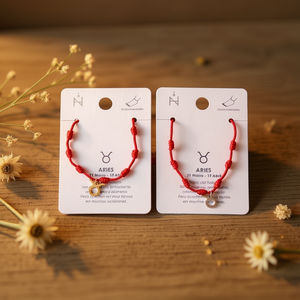 Bracelet porte-bonheur Angelina Taurus, cordon rouge, plaqué or, bijoux de mode pour femmes - Product Image 5