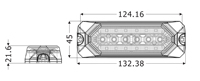 Feux stroboscopiques LED 30W approuvés, 12V 24V, ultra-minces, feux de signalisation d'urgence clignotants, barre lumineuse pour camions et remorques