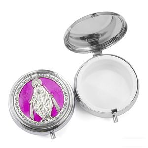 Pendentif boîte à chapelet Vierge Marie en alliage <span class=keywords><strong>de</strong></span> zinc <span class=keywords><strong>de</strong></span> haute qualité, classique, coloré, avec finition émail goutte d'huile - Product Image 6