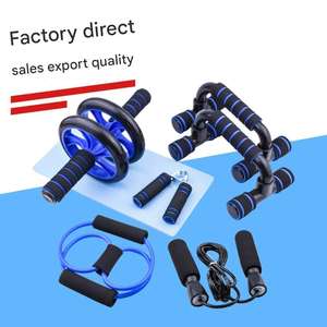 Entrenador multifuncional 7 en 1, pequeño kit de fitness para interiores en el hogar para hacer ejercicio, <span class=keywords><strong>flexiones</strong></span> de fuerza muscular y <span class=keywords><strong>rueda</strong></span> <span class=keywords><strong>abdominal</strong></span> - Product Image 2