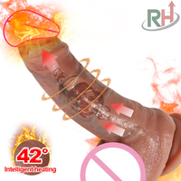 Vibromasseurs puissants pour stimulation vaginale, jouets sexuels pour femmes, télécommandés, en silicone liquide, pour plaisir lesbien, masturbateur pénien pour couples, dildos