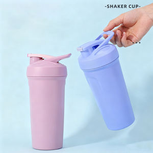 Bouteille d'eau shaker en acier inoxydable, sport, gym, portable, double paroi, isolée sous vide, sans BPA, protéines de lactosérum, retour à l'école - Product Image 2