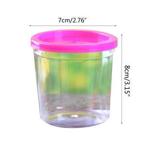 Taza de Betta portátil, cuencos de peces, Mini jaula de <span class=keywords><strong>tortuga</strong></span>, portabebés pequeño de plástico con tapa extraíble, fácil de limpiar - Product Image 2