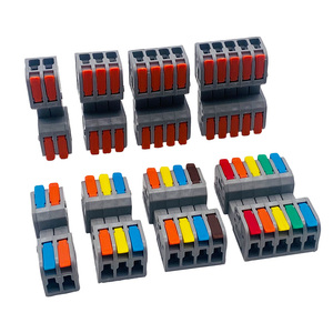 Sıcak satış <span class=keywords><strong>3</strong></span> in <span class=keywords><strong>3</strong></span> out hiçbir kaynak hiçbir vidalar hızlı ara kablosu kelepçe Terminal bloğu erkek dişi kablo bağlayıcı - Product Image 6