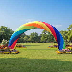 Colorful Inflatable Rainbow <strong>Arch</strong> for Event Decoration Customizable Party Entrance Gate - Product Image 1