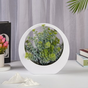 1 pezzo personalizzato Multi-colore piccolo Bonsai artificiale in vaso <span class=keywords><strong>5</strong></span> piccola simulazione di loto per ufficio decorazione per la casa compleanno Ramadan - Product Image 4