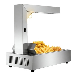 Chauffe-frites commercial électrique en acier inoxydable, équipement de cuisine, station de chauffe-pommes de terre de comptoir - Product Image 4