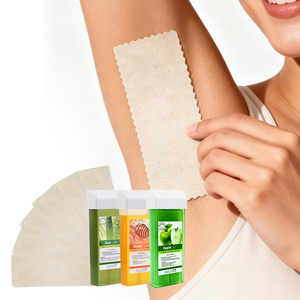 Bandes <span class=keywords><strong>de</strong></span> coton ciré 20x7cm réutilisables en tissu résistant pour l'épilation professionnelle en SPA et à domicile - Product Image 3