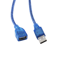 Extensión USB 2,0 USB hembra a macho extensor conector de alta velocidad cable para portátil PC TV Cámara