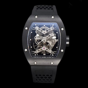 Reloj de Pulsera Mecánico de Lujo Unisex con Tourbillon, Esqueleto, Caja Tonneau, Esfera Analógica, Resistente al Agua, Alta Calidad - Product Image 2