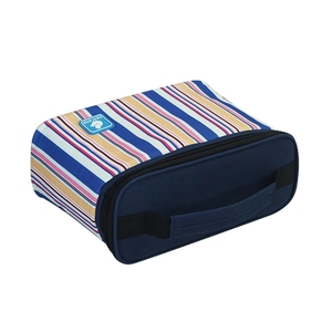 Customized Classic Plaid Print Portable Travel Cosmetic <b>Storage</b> Nylon <b>Makeup</b> Bags Sets - Product Image 3