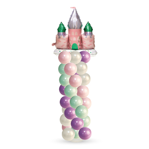 Kit de arco de globos de aluminio con forma de Castillo de princesa para fiestas de <span class=keywords><strong>cumpleaños</strong></span> y graduación de niñas, Incluye juego de suministros para el regreso a la escuela - Product Image 5