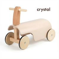 Voiture à pédales multifonctionnelle en bois pour tout-petits, quatre roues, pour l'extérieur, pour le développement précoce des enfants