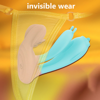 Vibrateur portable contrôlé par application pour femmes, design invisible pour les culottes, avec télécommande Bluetooth et vibrations puissantes