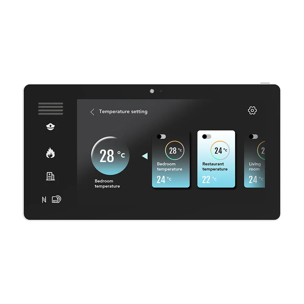 Oem odm android tablet duvar montaj rj45 ethernet Tablet akıllı ev android linux zigbee GPIO çok sensörleri akıllı ev Tablet