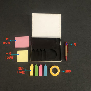 Calculator With Sticky Notes Black Plastic 8 Digits Battery Powered Multi Functional Office Use - Product Image 3