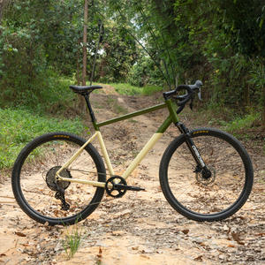 Vélo de route professionnel léger 700c en aluminium 12 <span class=keywords><strong>vitesses</strong></span>, 29x1.95 pouces, frein à disque hydraulique, suspension, barre de descente, vélo de gravier - Product Image 5