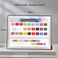 Pince à ongles carte de couleur Nail Art nuancier tableau d'affichage vernis à ongles colle graphique échantillon présentoir matériel acrylique
