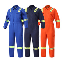 Tuta da Lavoro Alta Visibilità Personalizzabile, 100% Poliestere, con Strisce Riflettenti e Tasche Multiple, Abbigliamento di Sicurezza per Edilizia