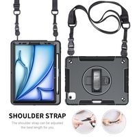 Casing Tablet iPad Anti-Shock, Tahan Banting, Kokoh, dan Pelindung 360 Derajat untuk iPad Air 6 Gen Pro 11 Inch M2 2024