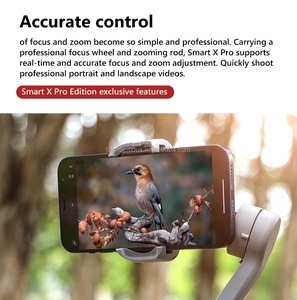 AOCHUAN Smart X /X pro Stabilisateur de cardan pliable à 3 axes pour téléphone portable avec lumière LED Suivi du visage Inception Timelapse - Product Image 5