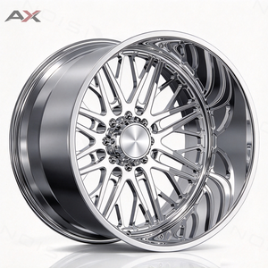 Jantes forgées à déport profond 24x14 26x14 26x16 8x170 8x180 polies à rayons multiples pour Ford F250 F350 Chevy Silverado 2500HD - Product Image 2