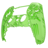 Accessoire de jeu de manette clair translucide vert coque personnalisée housse de protection pour contrôleur PS5